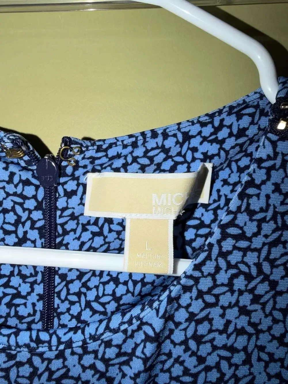 Michael Kors Sleeveless Floral jumpsuit in Blue